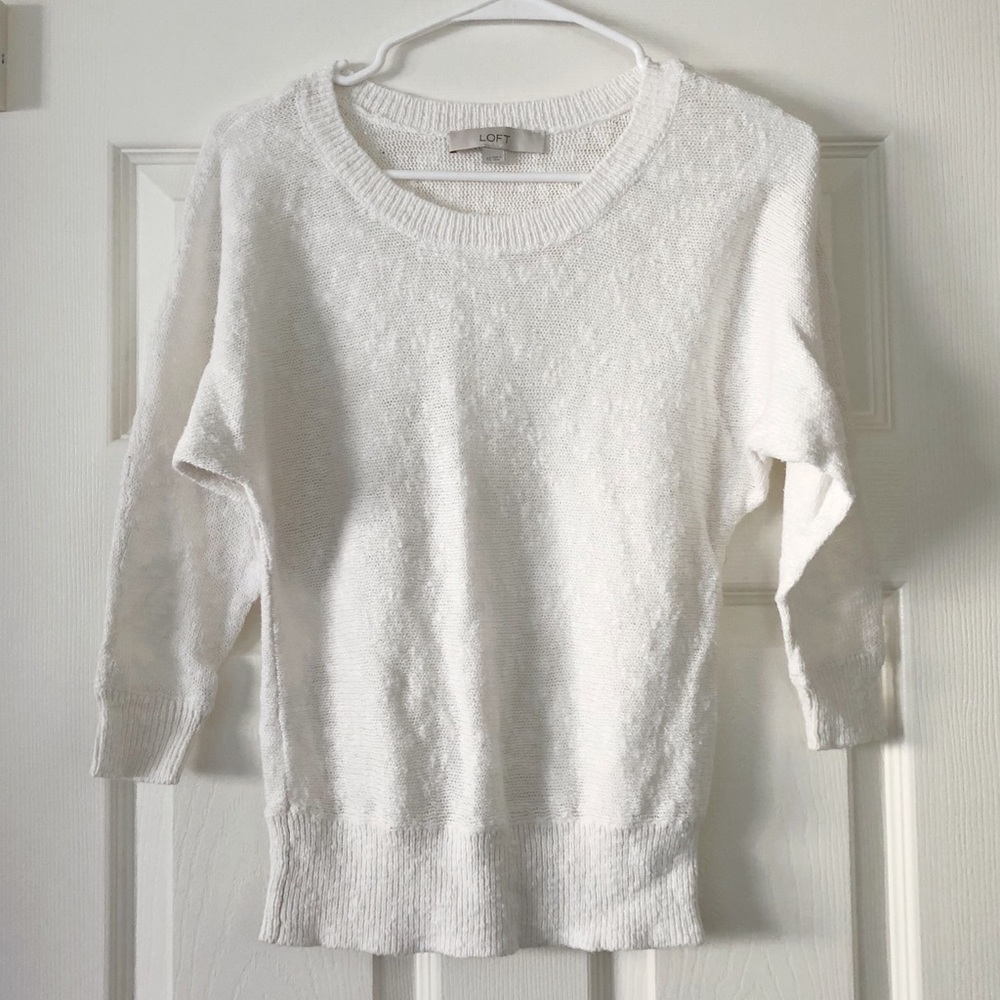 Loft white sweater